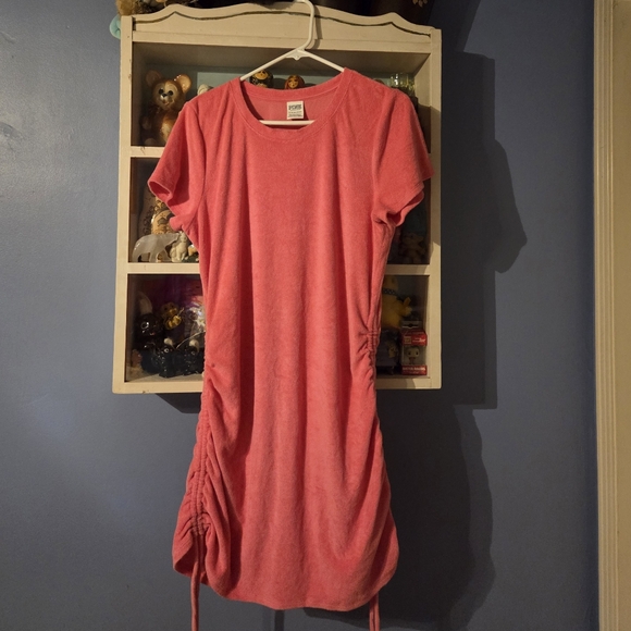 Mini Dress/swimsuit Cover-up PINK - Picture 1 of 6